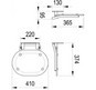 Сиденье для душа Ravak Chrome CLEAR/WHITE B8F0000028