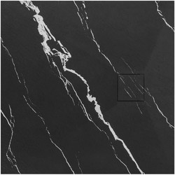 Душевой поддон Rea Magnum Carrara Black 90x90 K7008
