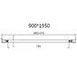 Душевая дверь Vincea Slim 8mm VDP-4SL900CLG