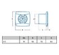 Вентилятор вытяжной Сата UC-10 TIMER SILVER с таймером