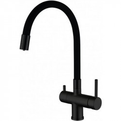 Смеситель для кухни Gappo G4398-36 черный матовый