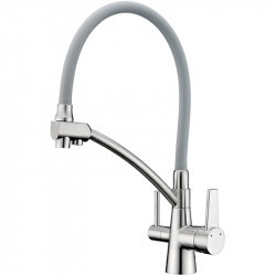 Смеситель для кухни Gappo G4398-17 хром серый