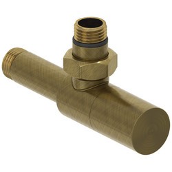 Вентиль Сунержа угловой цилиндр (G 1/2" НР х G 1/2" НР), состаренная бронза