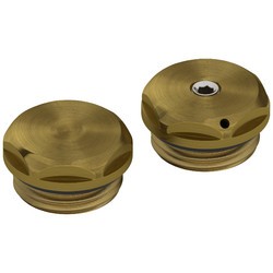 Спускной клапан с заглушкой Сунержа d 25 мм  (G 1/2" НР), состаренная бронза