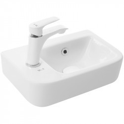 Раковина WeltWasser Aisbach 10100 L 37 подвесная белый глянец