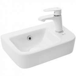Раковина WeltWasser Aisbach 10100 R 37 белый глянец
