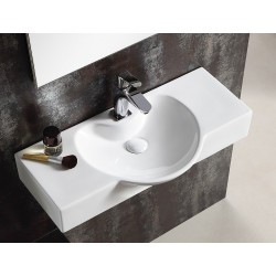 Раковина CeramaLux 80 STR4282B белая