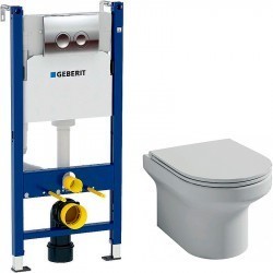 Комплект унитаза Jacob Delafon Elite с инсталляцией Berges Wasserhaus Novum L5 040215 с сиденьем микролифт и черной матовой клавишей