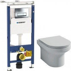 Комплект унитаза Jacob Delafon Elite с инсталляцией Berges Wasserhaus Novum D5 040235 с сиденьем микролифт и черной матовой клавишей