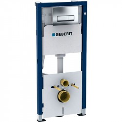 Инсталляция Geberit Duofix для унитаза с клавишей смыва хром