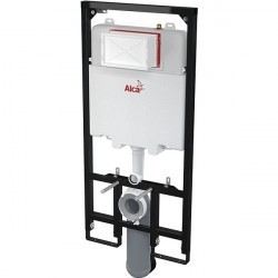 Инсталляция Alcaplast Sadromodul Slim AM для унитаза со смывным бачком без клавиши смыва