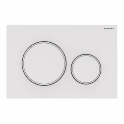Клавиша смыва Geberit Sigma 20 белая глянцевая и матовая