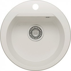 Кухонная мойка Polygran Atol-460 №36 678910 белый хлопок