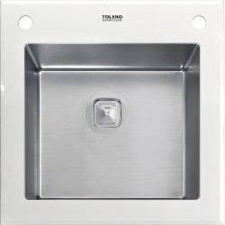 Кухонная мойка Tolero Ceramic Glass TG-500 №923 50 241978 белая