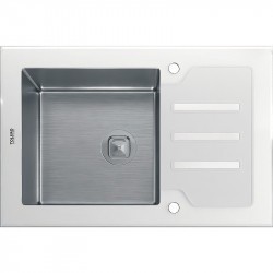 Кухонная мойка Tolero Ceramic Glass TG-660 №923 66 208728 белая