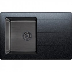 Кухонная мойка Tolero Twist TTS-760 №911 76 BlackEdition черная