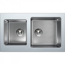 Кухонная мойка Tolero Twist TTS-840 №001 84 474339 серый металлик