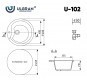 Кухонная мойка Ulgran Classic U-102-309 темно-серая